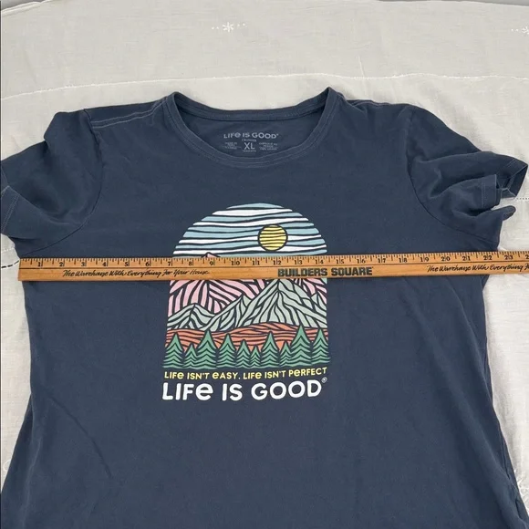 Life Is Good Shirts Womens XL Crusher T-Shirt LOT OF 2 Green Blue Short Sleeve - Picture 13 of 14
